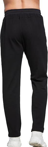 HCSS Jogging Homme Survêtement Pantalon Sport Décontracté de Ceinture Elastique Poche Zippée - 2