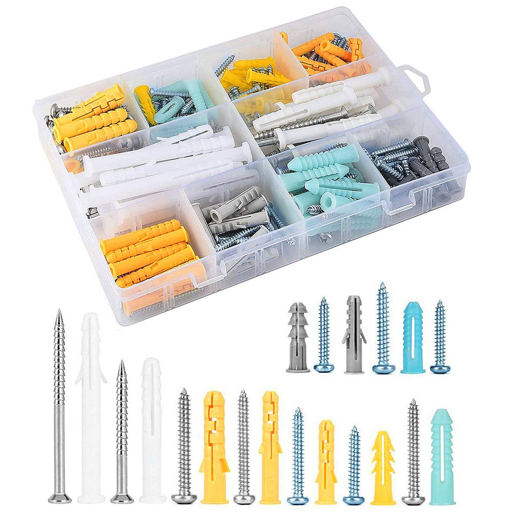 Amazon.co.jp: Kaitein 200個 乾式壁アンカーキット ねじ付き中空壁