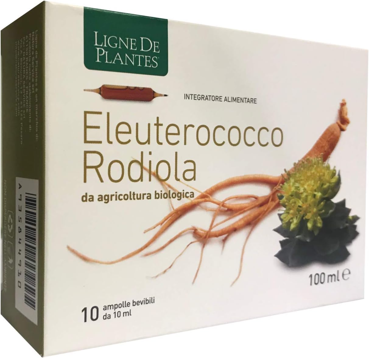 Eleutherococcus Rhodiola 10 Ampolle Ligne de Plantes