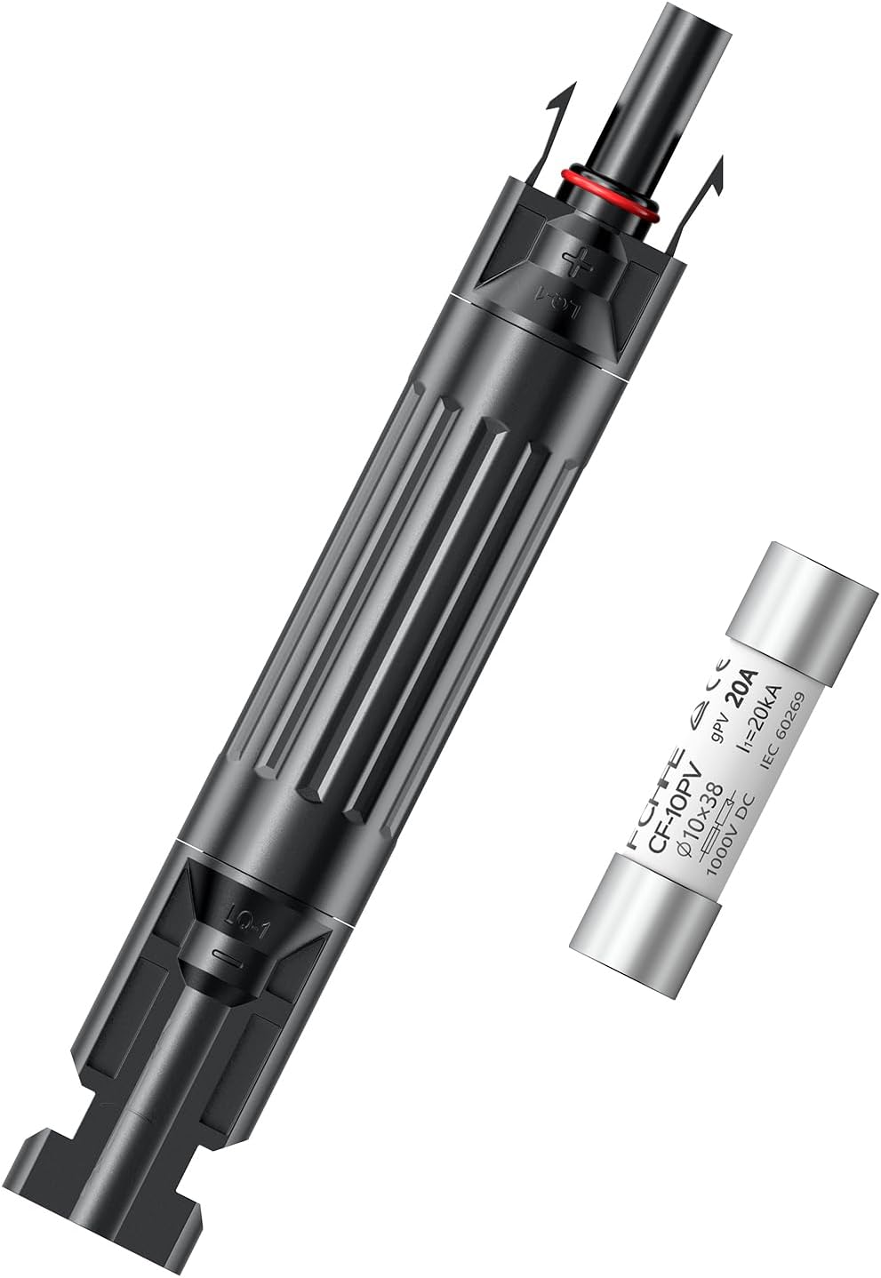 RICH SOLAR 20A Waterproof in-Line Fuse Holder w/Fuse Solar Panel Photovoltaic Connector 20 Amp