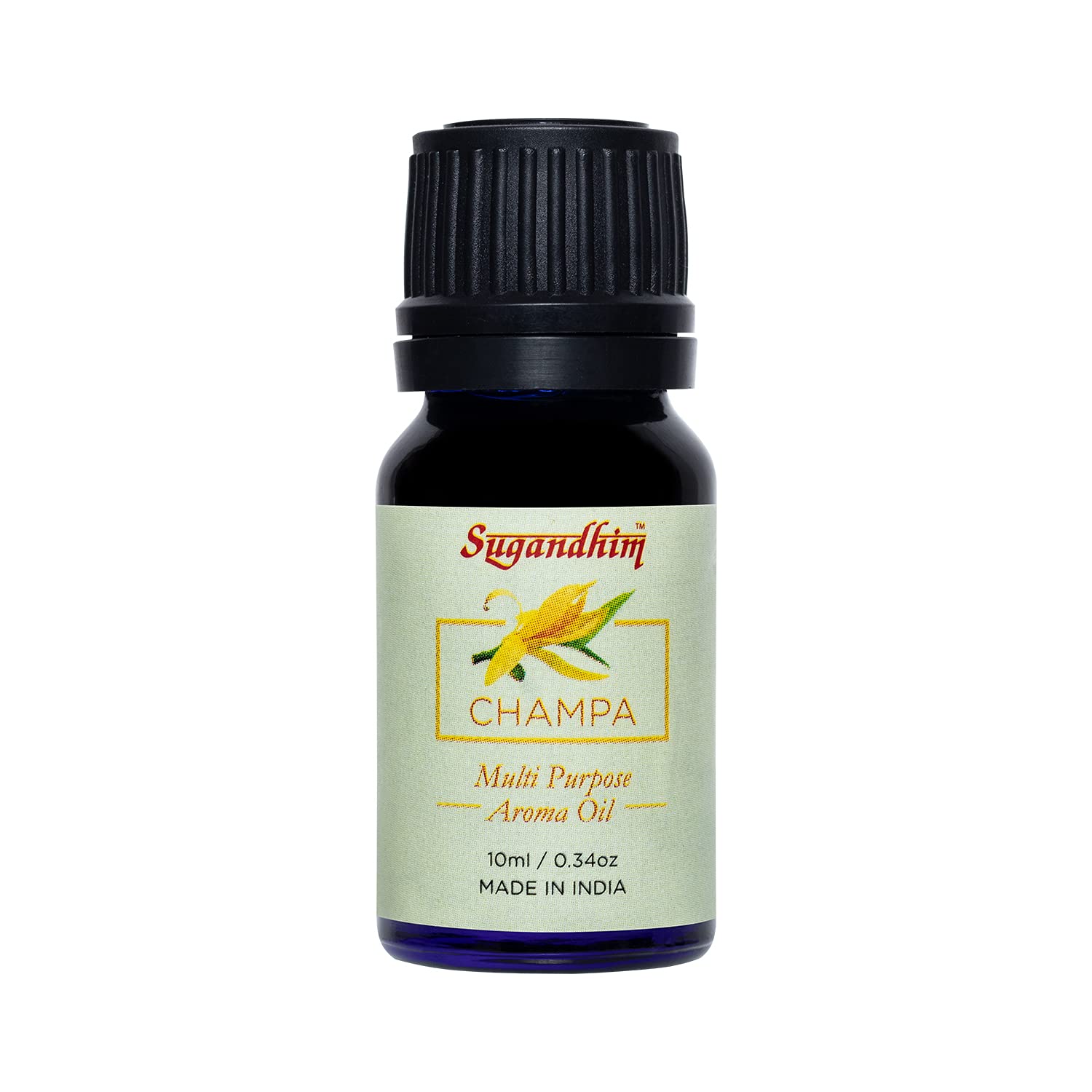 Sugandhim Multipurpose Aroma Oil Champa Flower, 1 x 10ml, Natural Oil, Floor Cleaner, For Diffusers, Pleasant Fragrance, Floral, Warm, Calming, Dropper Bottle, Chemical Free, Non Toxic,-picture-33