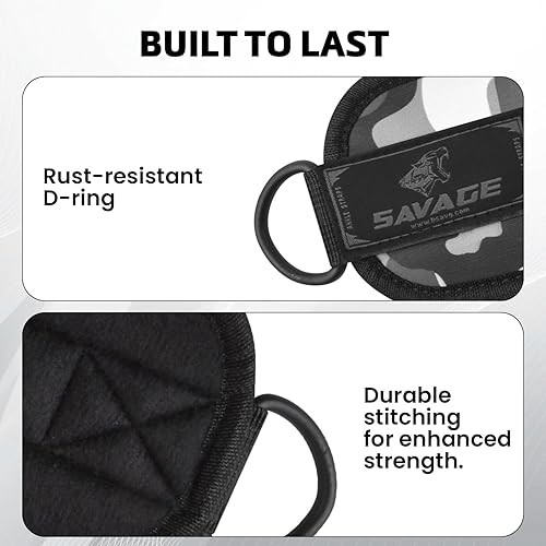 Miniatura 2 de Correa de tobillo para accesorios de máquina de cable Tobillera de gimnasio para patadas, entrenamientos de glúteos, extensiones de piernas,