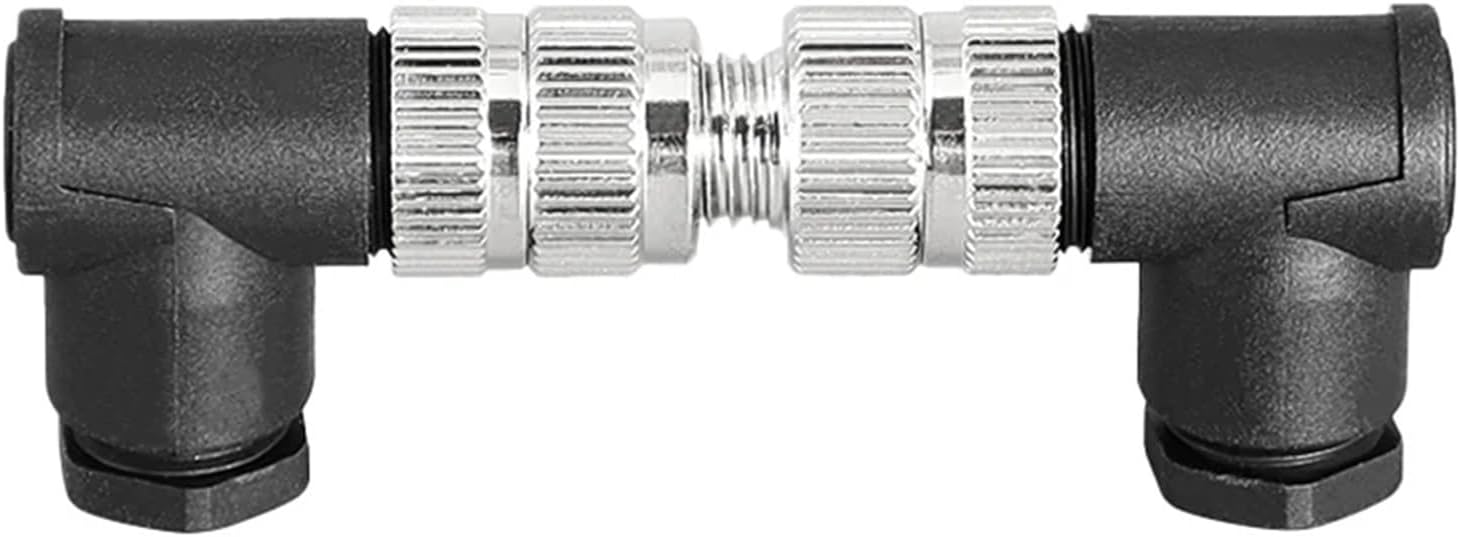 5/20/100PCS M8 ELBOW Sensor Connector 3/4/8 Pin Male&Female Non-welding Screw Connection Waterproof &Socket(M8-Male 3Pin,5 PCS)