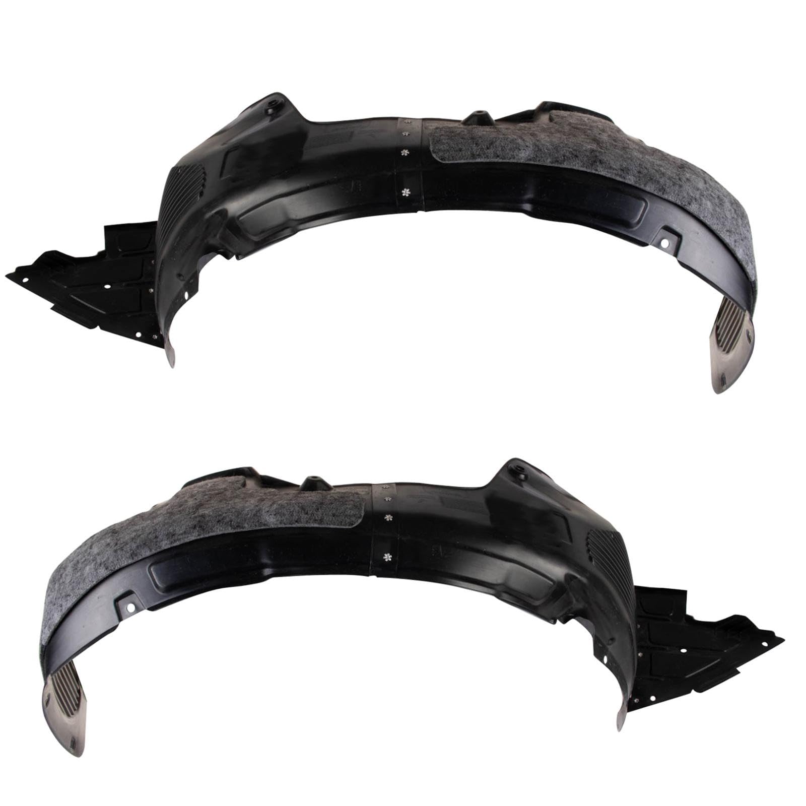 TRQ Inner Fender Liner Set Compatible with 2017-2018 Kia Forte5 KI1248156 KI1249156