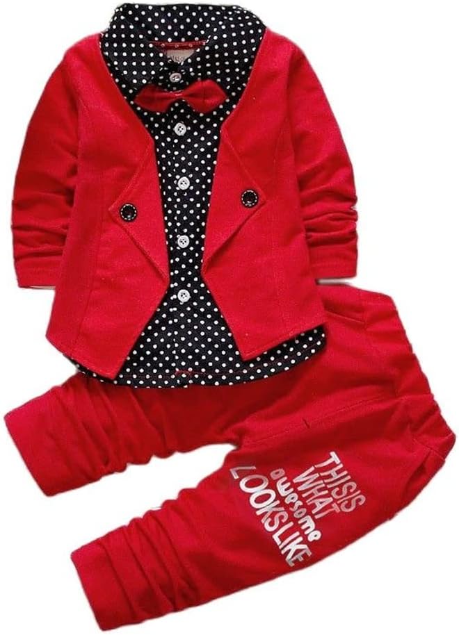 Baby Boy Clothes Toddler Casual Outfits for Children Two Piece Suit Long Sleeve Jacket+Sports Pants