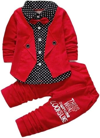 Baby Boy Clothes Toddler Casual Outfits for Children Two Piece Suit Long Sleeve Jacket+Sports Pants
