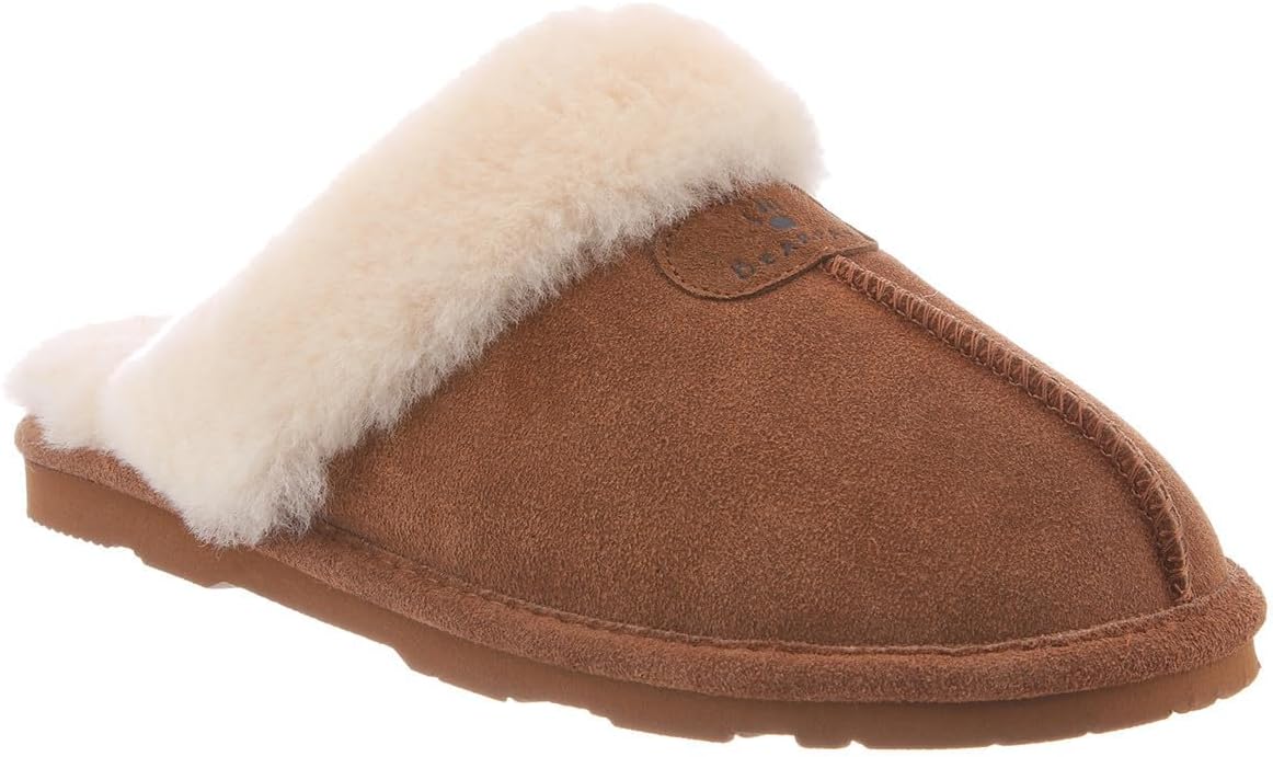 BEARPAW Women's Loki Slip-On Slippers | Suede Upper | Comfortable Indoor & Outdoor Shoes for Women | Multiple Sizes & Colors