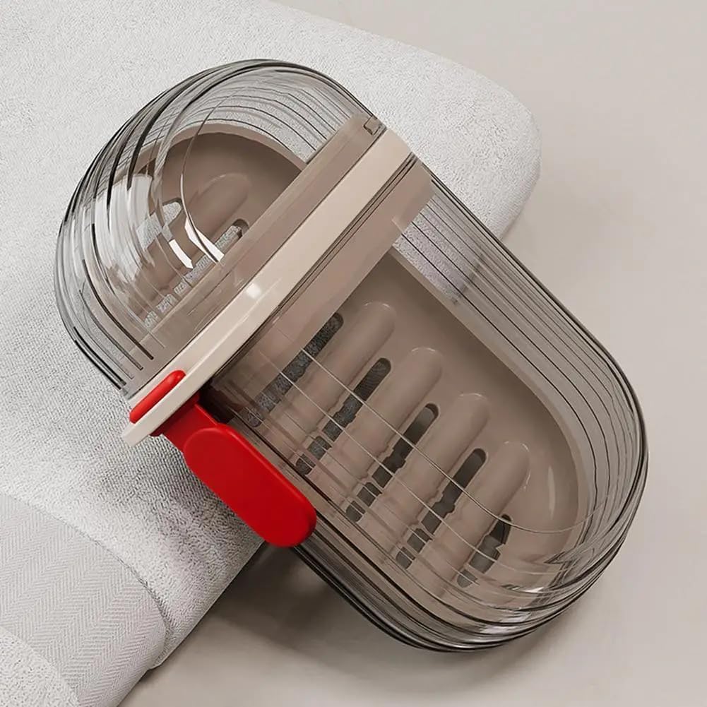 Transparent Portable Soap Box Case Holder | Waterproof & Leakproof Plastic Soap Container for Travel Bathroom Outdoor Home Use-image-25