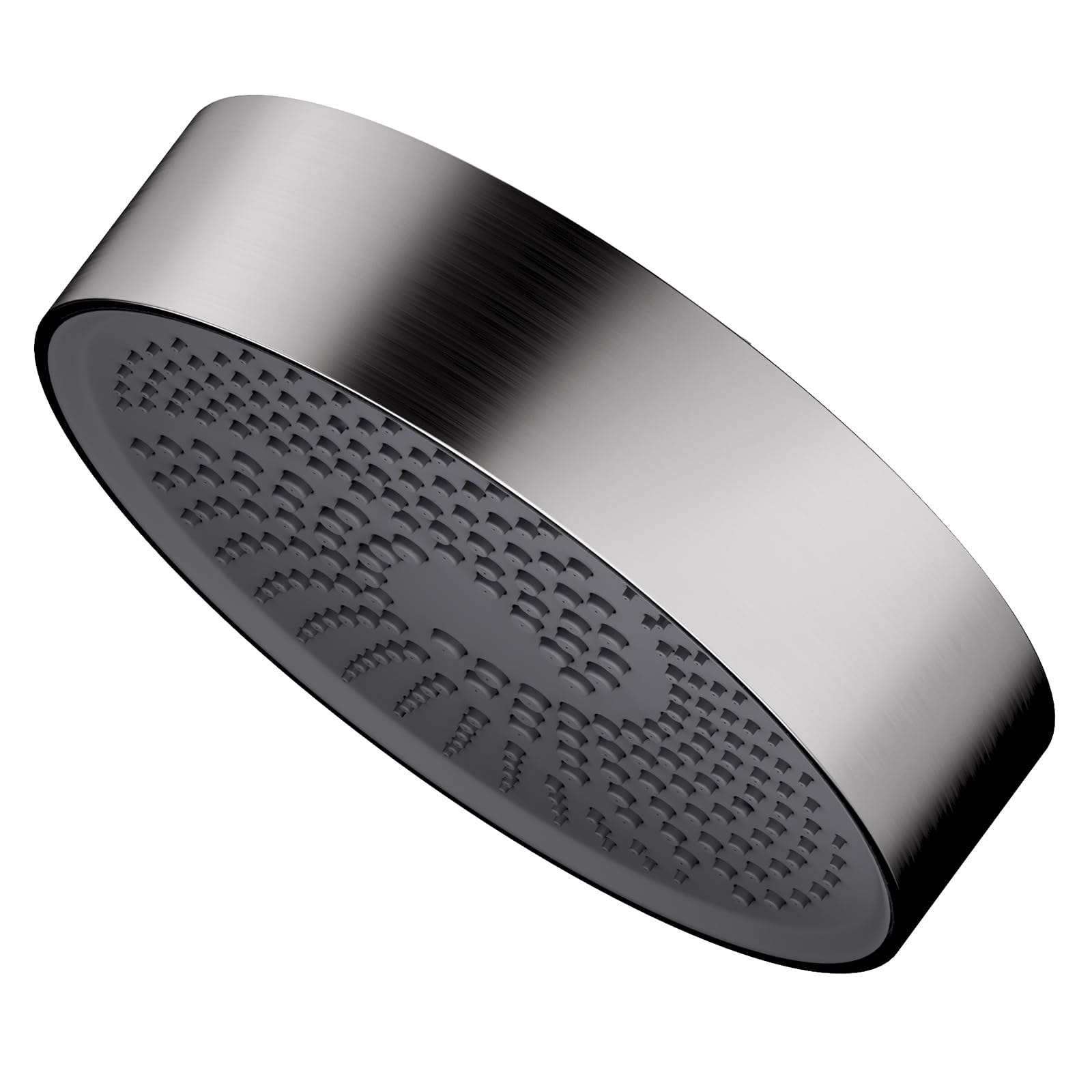 Soffione doccia ad alta pressione 15,2 cm Soffioni doccia in nichel spazzolato con limitatore di flusso dell'acqua rimovibile installazione senza attrezzi include nastro in teflon (bronzo