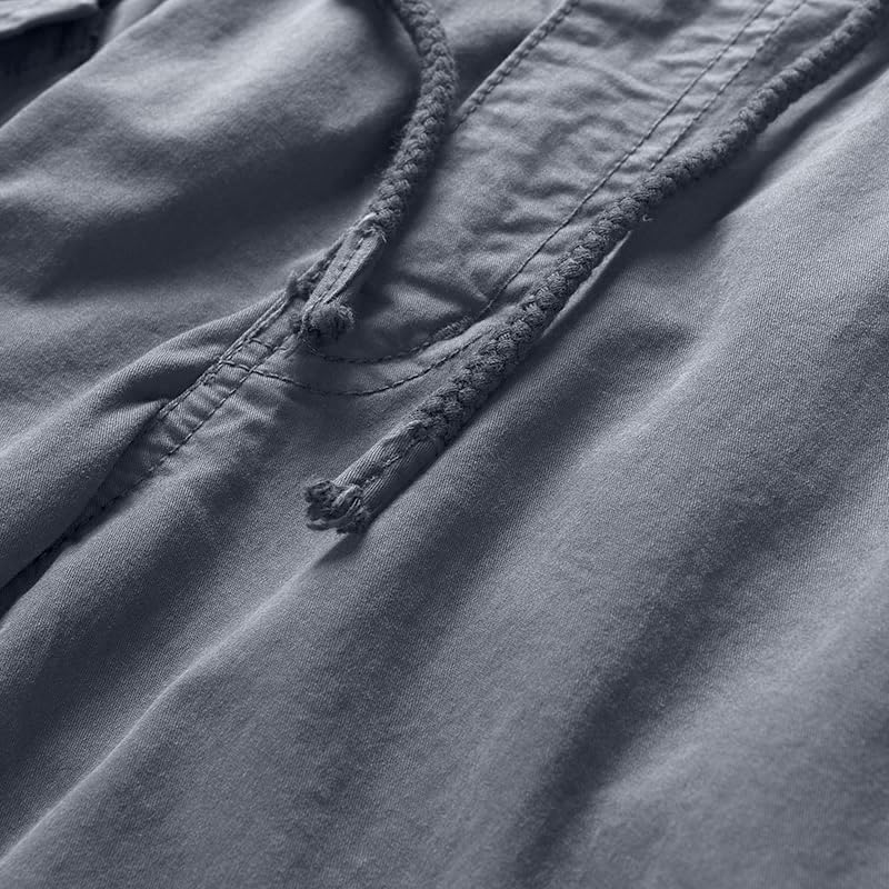 Mens Cargo Joggers–Slim Fit Flex Work Pants with Belt Loops Elastic Waist Zipper Pockets Drawstring Waist - Image 6