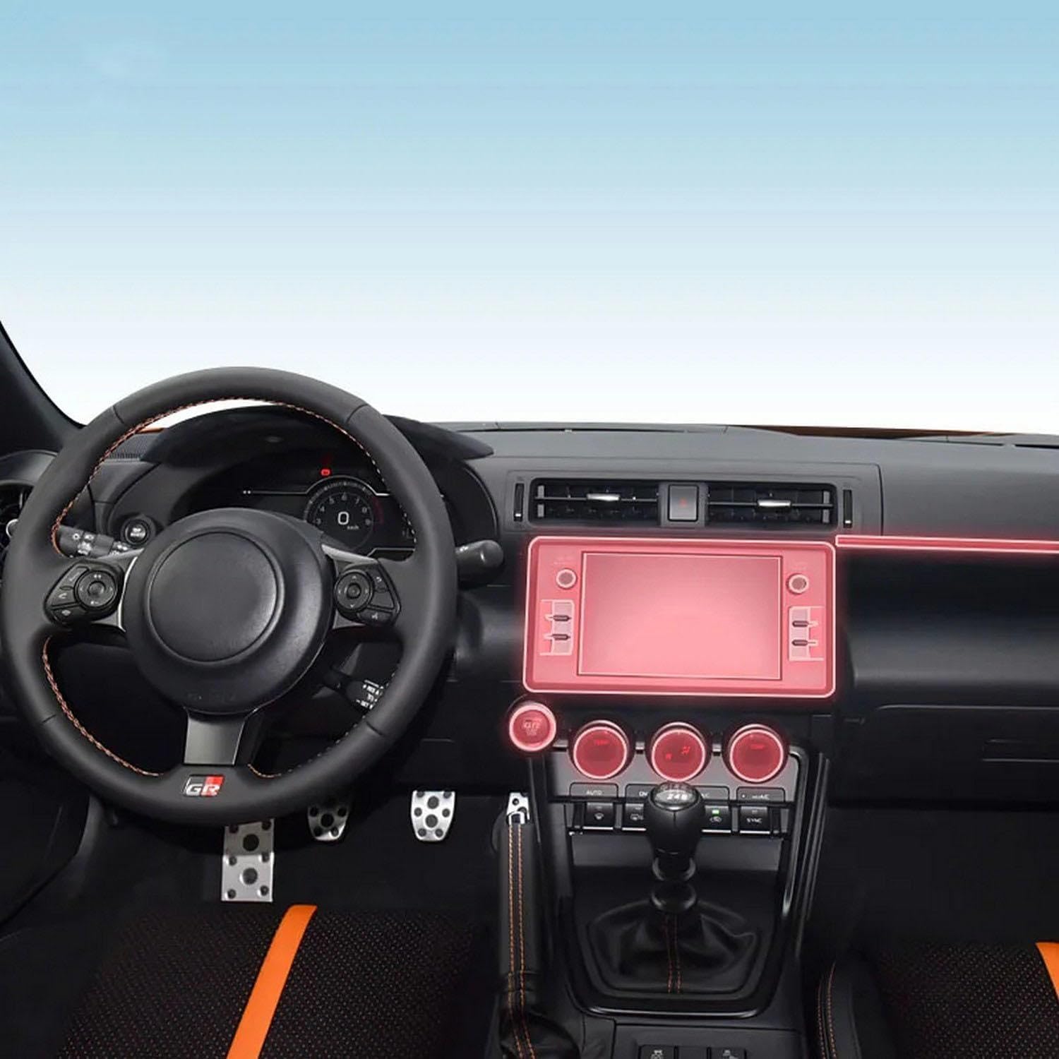 Film TPU Toyota BRX 2022-2024 protection anti-rayures de boîte de vitesses