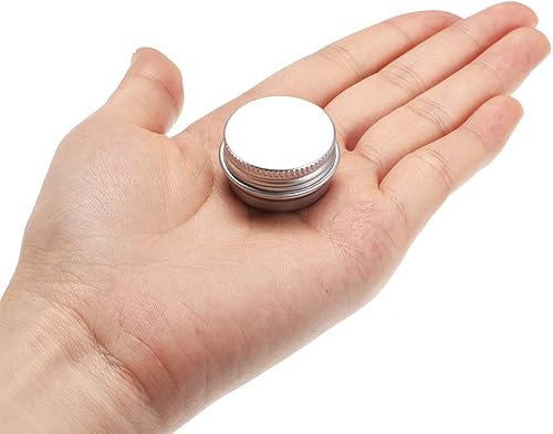 Miniatura 4 de uxcell Paquete de 12 latas redondas de aluminio de 0.17 onzas líquidas con tapa de rosca para manualidades, velas, 0.2 fl oz