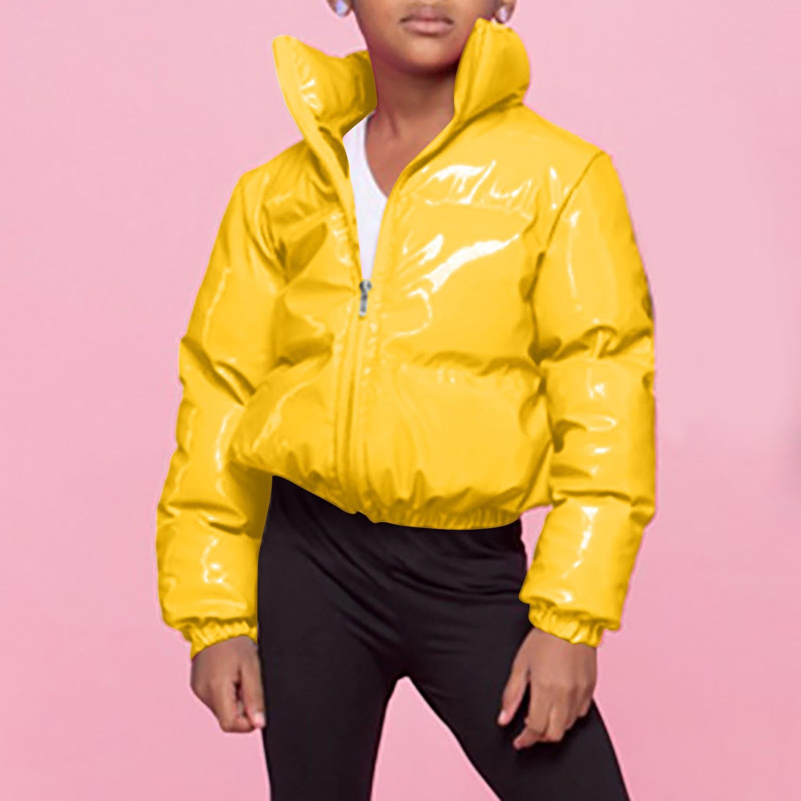 Abrigo y chaqueta de invierno para niñas, abrigo acolchado para niños, suave, grueso y aislante, ropa de invierno para niñas en climas fríos, con capucha de piel sintética, bolsillos, cremallera.