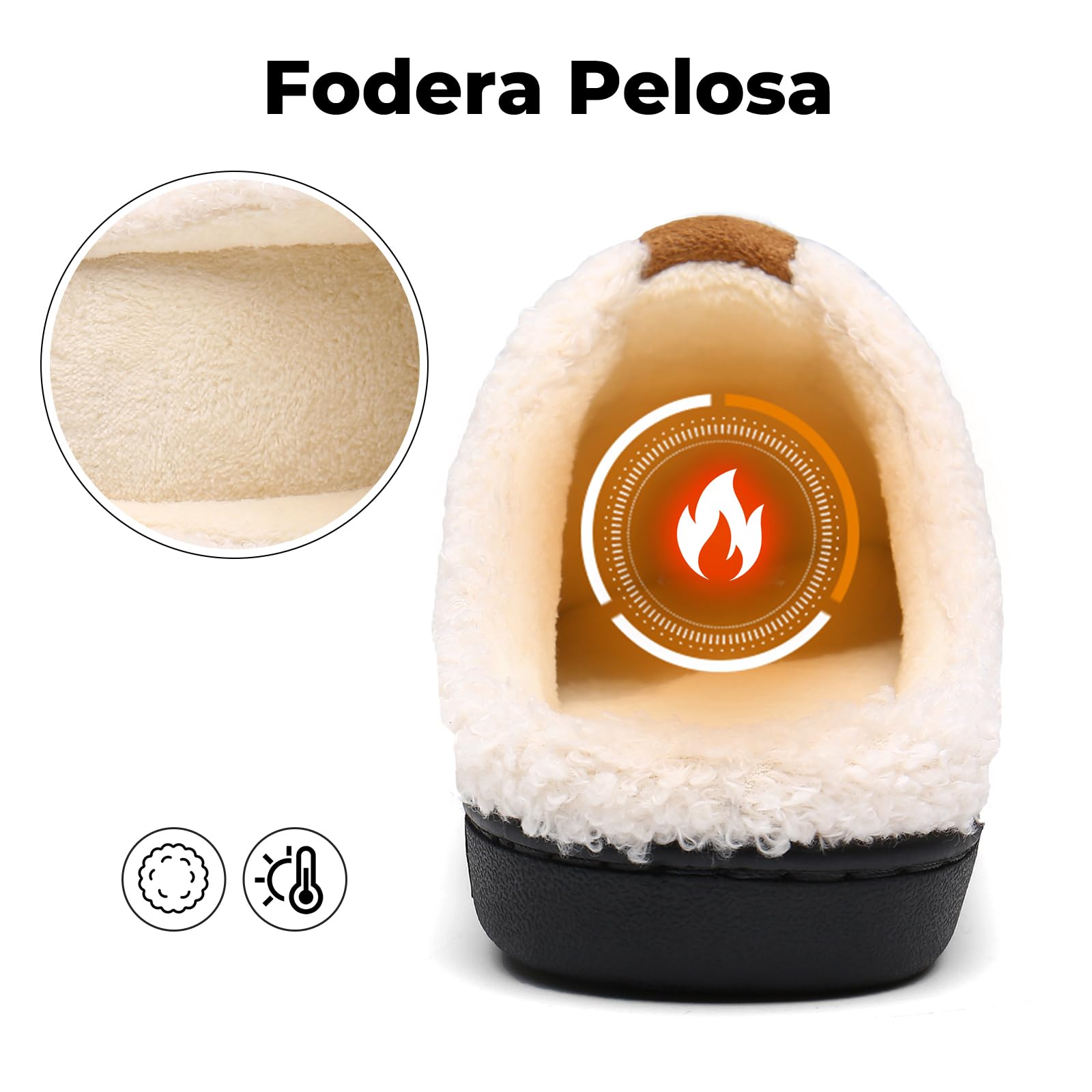 Mishansha Pantofole Donna Uomo Memory Foam in Caldo Cotone Scarpe da Casa