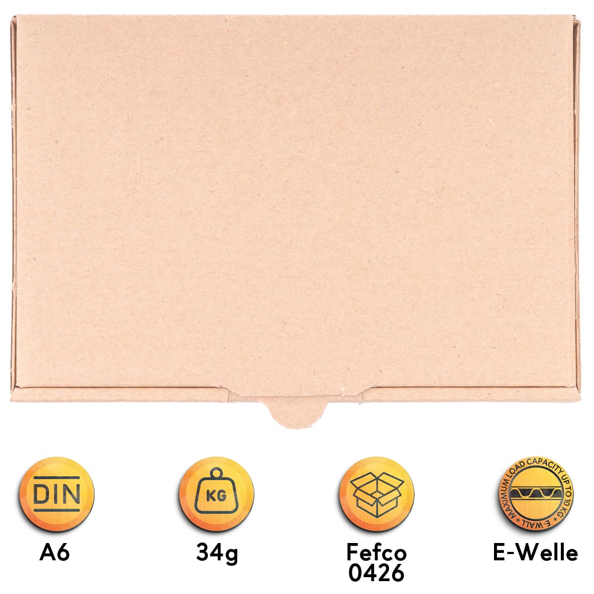 Amerikaanse Vouwdoos Enkele Golf Bruin -150 x 150 x 150 mm, 30 Stuks