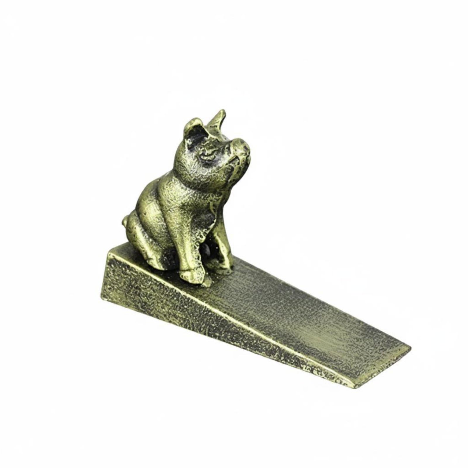 No Drilling Iron Cartoon Door Stop Anti-Collision Cartoon Creature Door Stop Windproof Easy to Use for Indoor, Bronze Gold, Piglet High Plug | Home & Garden | Home D?cor | Doorstops-image-13