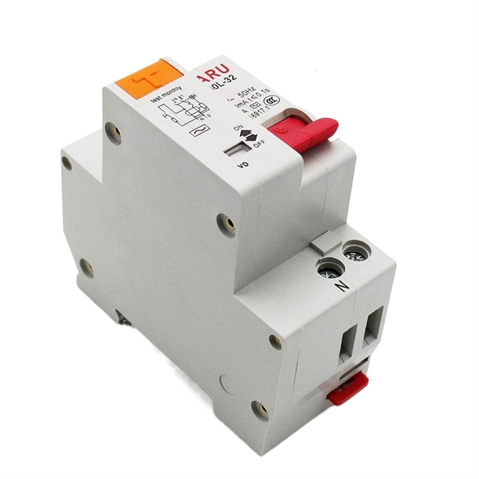 NVSFZGIYG 10pc 32A DZ30L EPNL DPNL 1P+N Residual Current Circuit Breaker with Over and Short Leakage Protection RCBO RCCB MCB