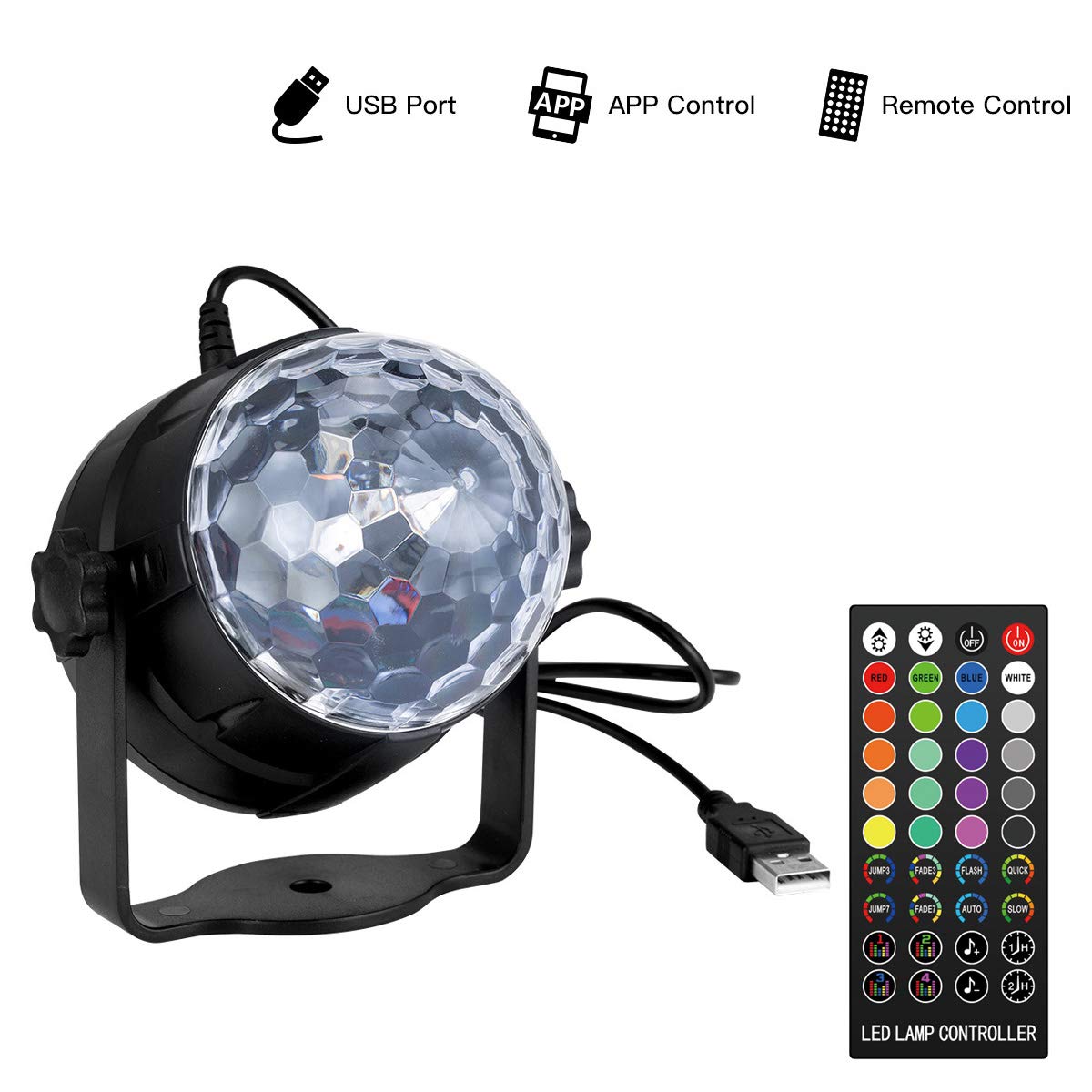 bluetooth disco light