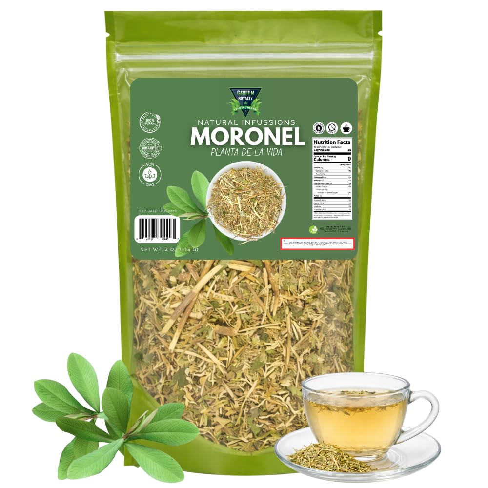 Moronel (Planta de la Vida) Loose Leaf Herbal Tea – Dried Moronel Herb Infusion, Caffeine Free, Non-GMO, Sugar Free, 4 oz Resealable Bag