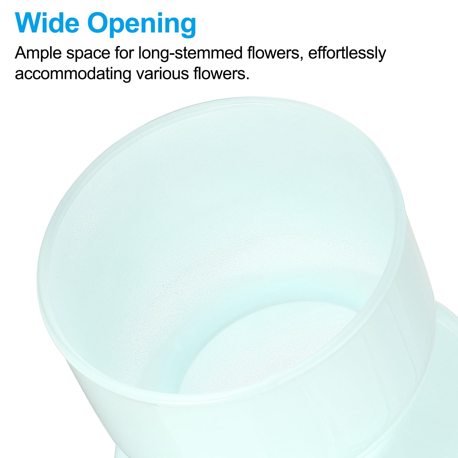 PATIKIL 7 Inch Glass Hydroponic Flower Vase - Image 4