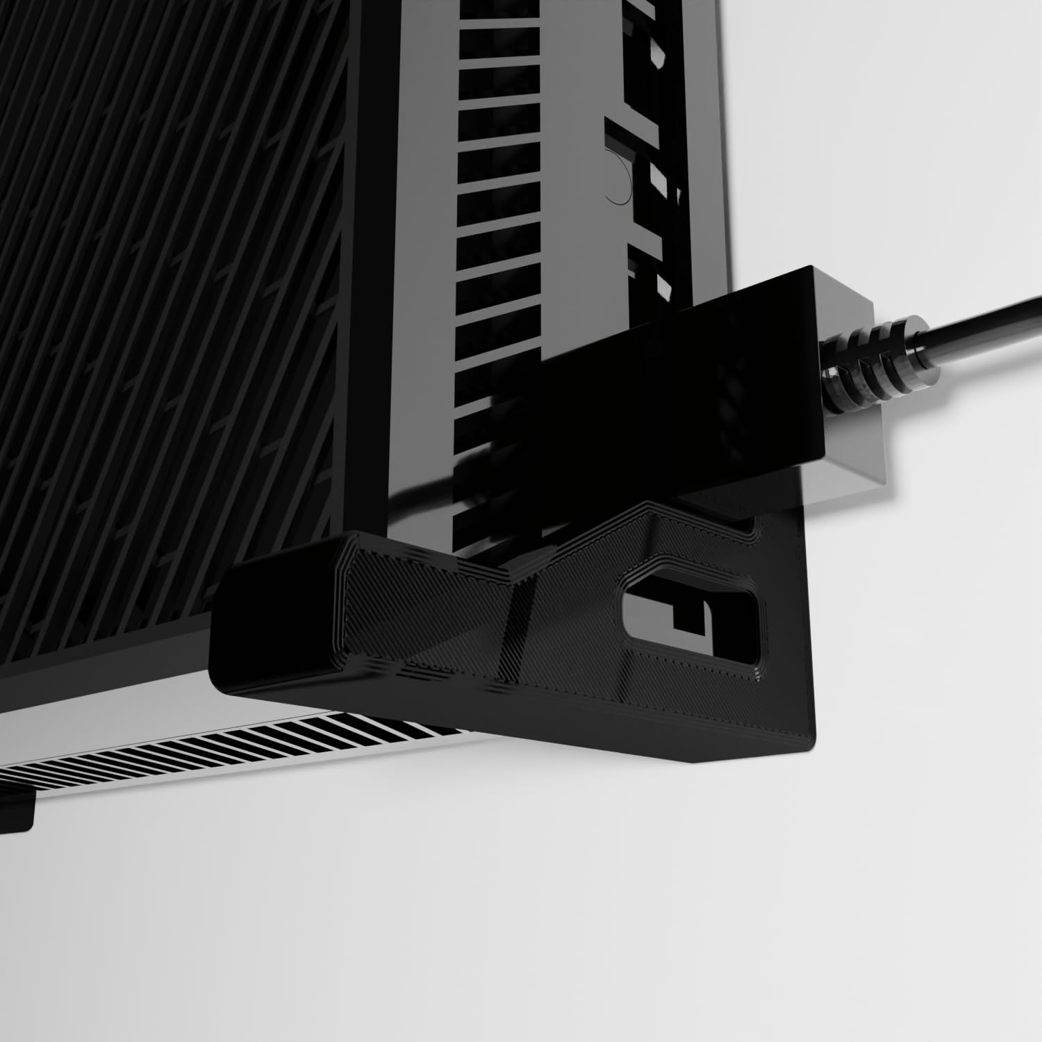 XBOX ONE soporte de pared (juego de 4 esquinas): NEGRO