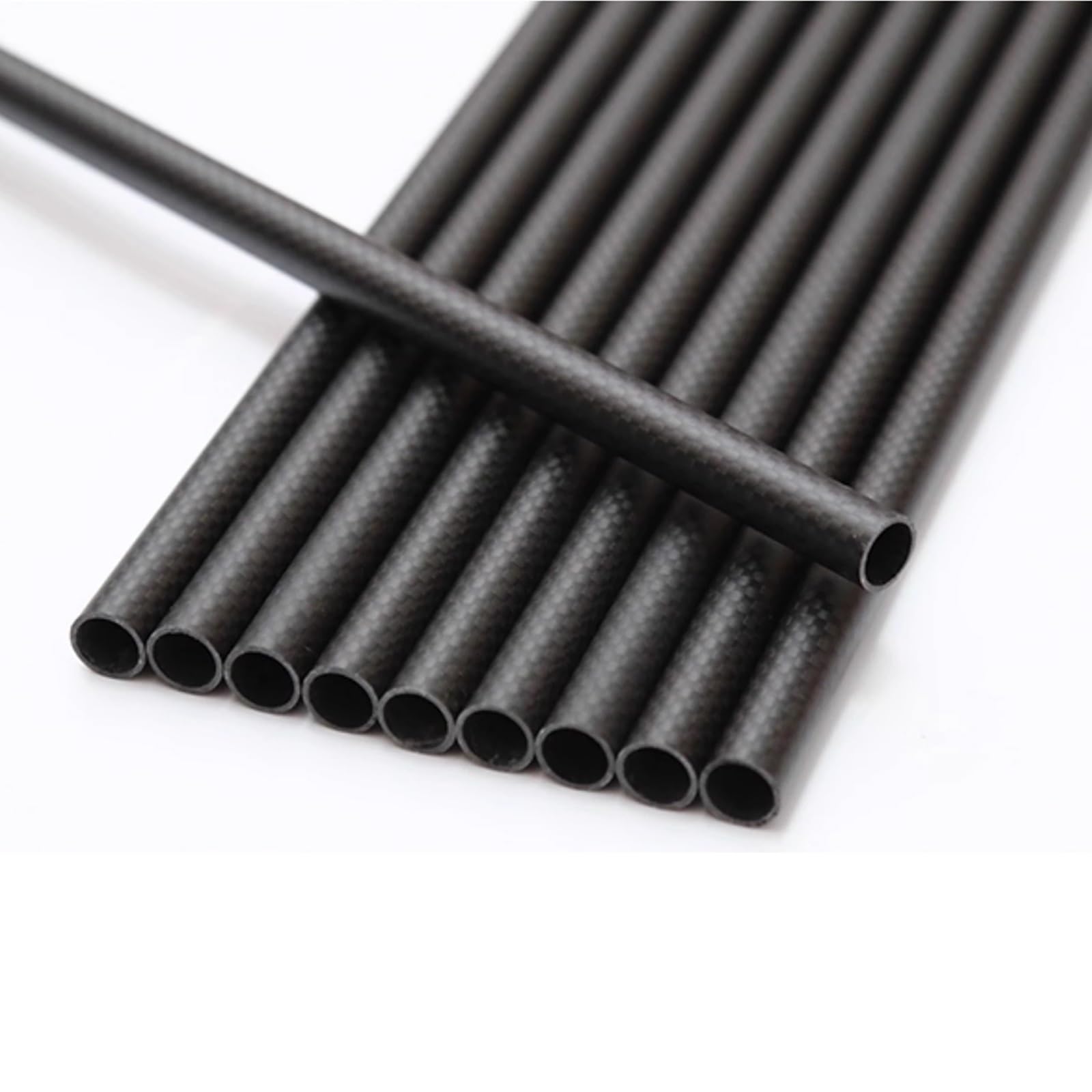 Tubi di fibra di carbonio Tubi in fibra di carbonio personalizzabili, Tubi cavi in carbonio per stampanti 3D/robotica/droni, Leggeri e resistenti(19x15x1000MM)