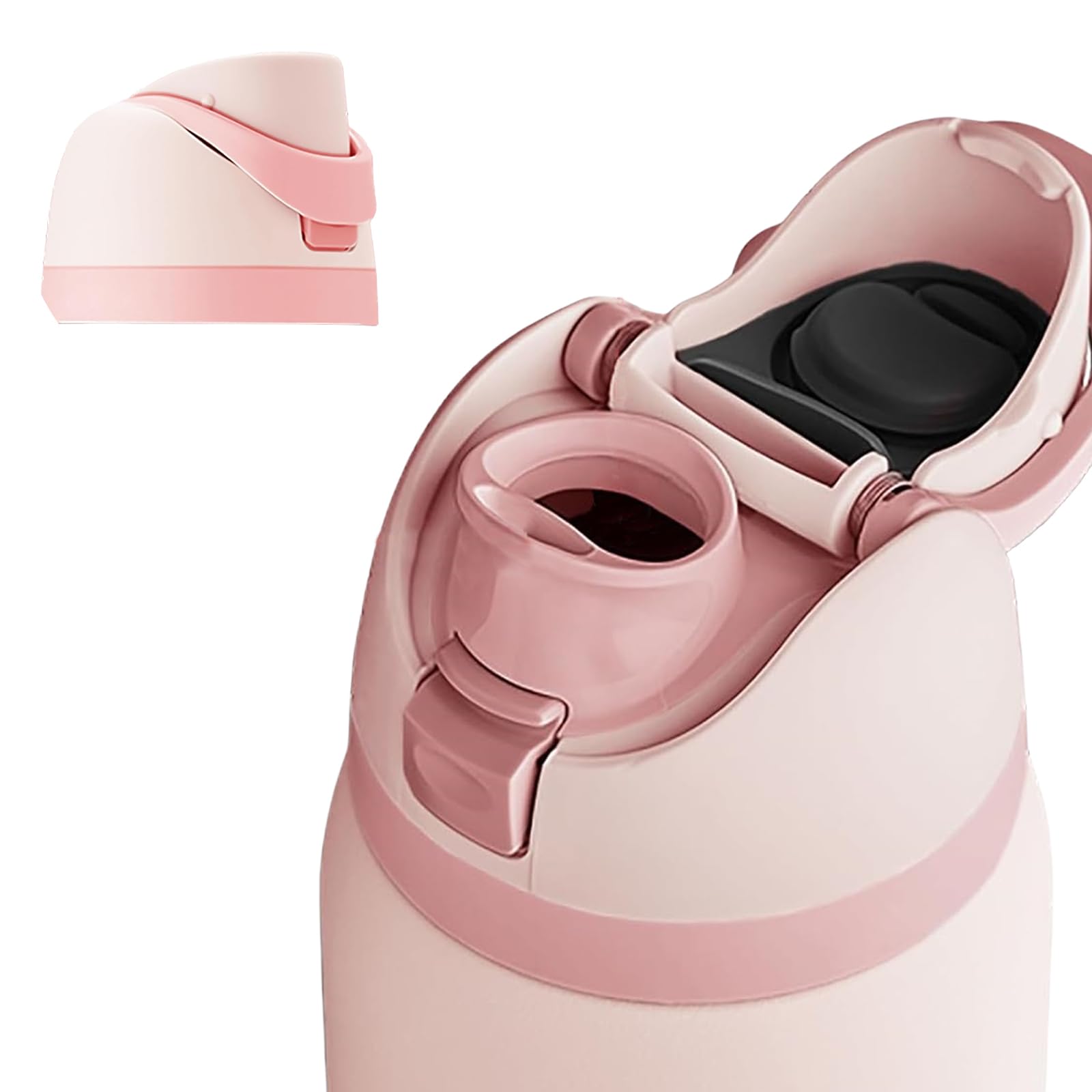 Replacement Cap for Owala Freesip, One Button Water Bottle Top Lid Compatible with Owala Cup 16oz 24oz 32oz 40oz, BPA-Free Replacement Accessory for Owala Free Sip (Pink)