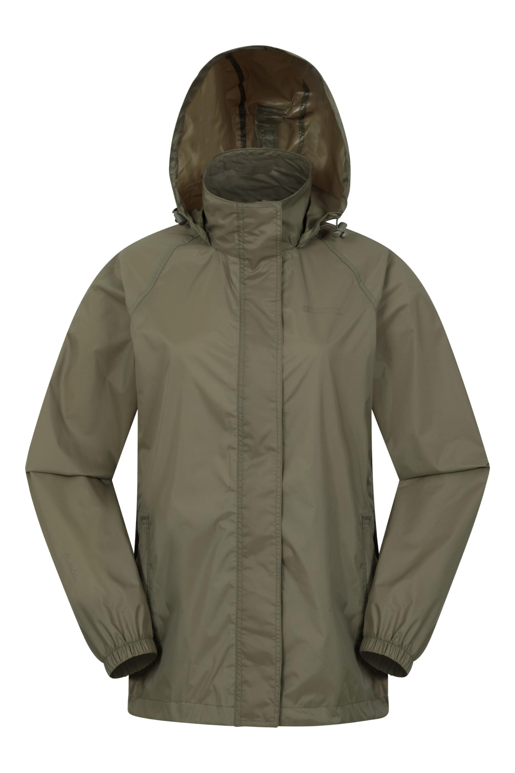 Mountain Warehouse Pakka Womens Waterproof Rain Jacket Khaki 22