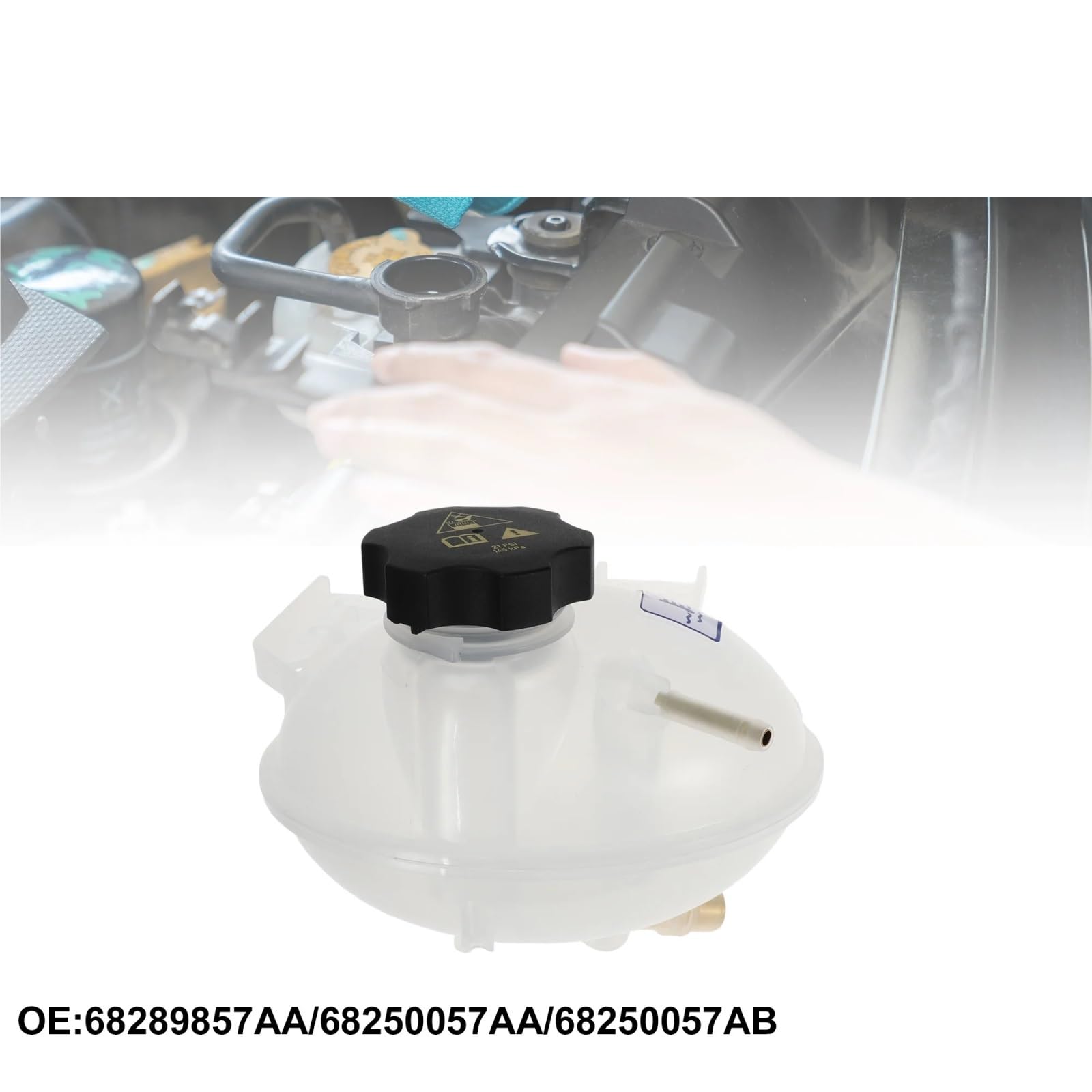 Vaschetta Espansione Compatibile Con Jeep Per Renegade 2021 Serbatoio Espansione Liquido Raffreddamento Motore Dell'auto Sostituzione 68289857AA
