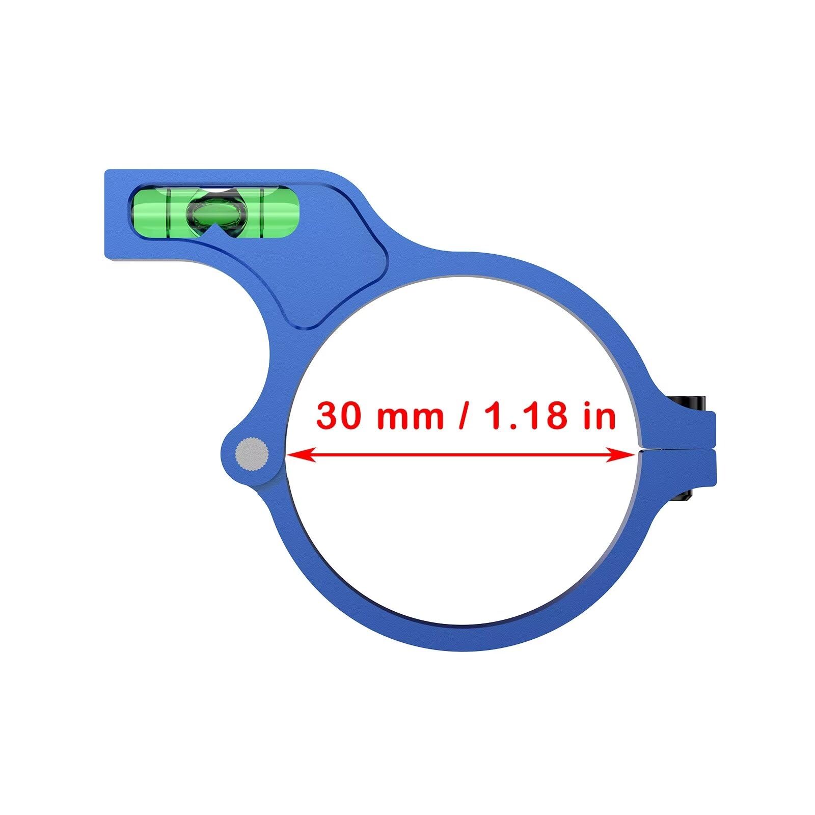 Anello Livella A Bolla 30mm Per Cannocchiale Da Caccia - Sinarsoft - Montaggio Picatinny - Antishock