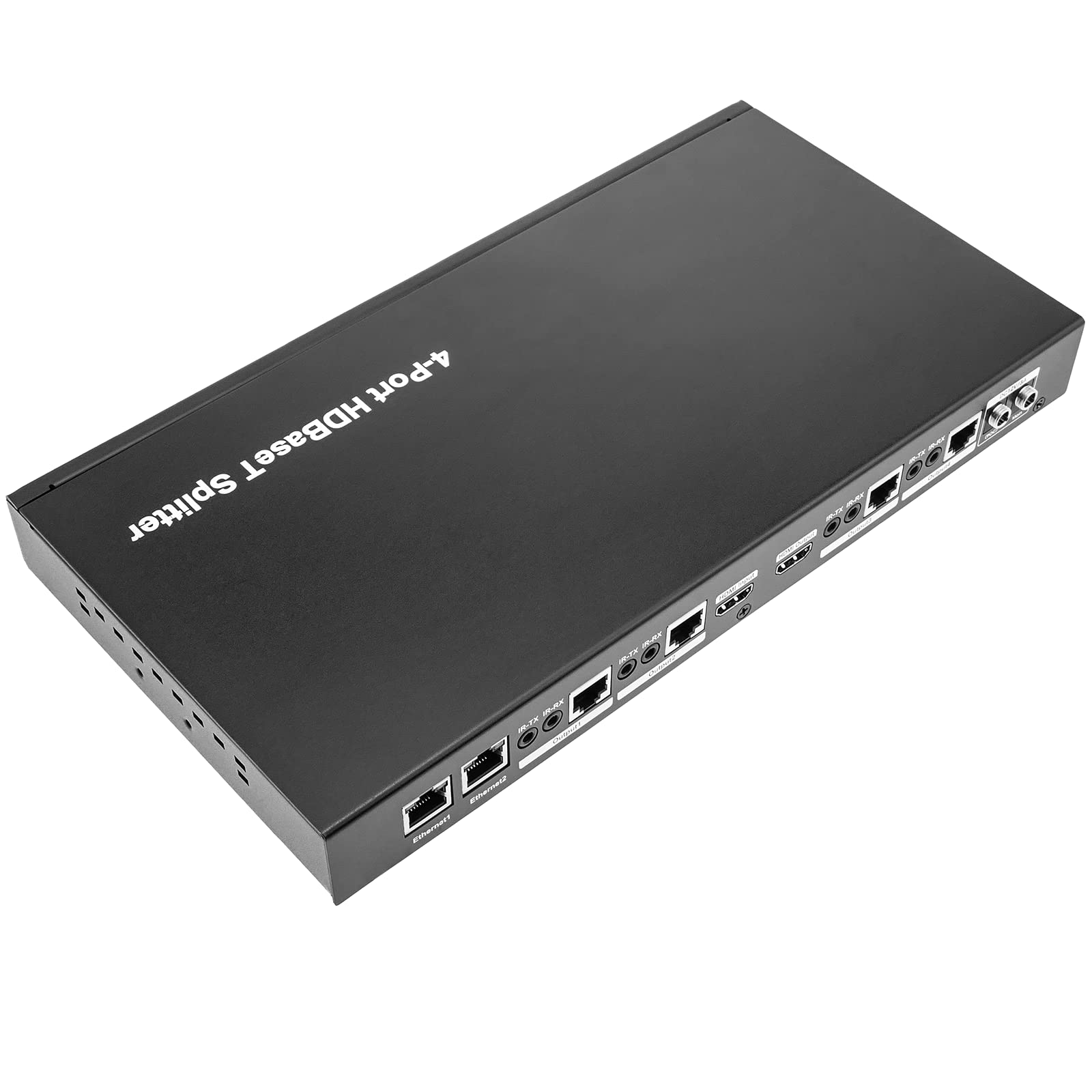BeMatik - Extensor HDMI UltraHD 4K 2K FullHD 1080p Cat.5e Cat.6 Compatible con HDBaseT HDBT 100m - Transmisor 4 Puertos