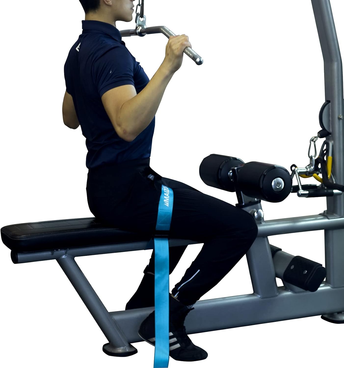 MAIZOA Nordic Hamstring Curl Strap,Exercise Assisted Strap Belt,Fixed Body Parts,Working Leg Muscles,Easy to use in The Gym or at Home (Blue) : Sports & Outdoors