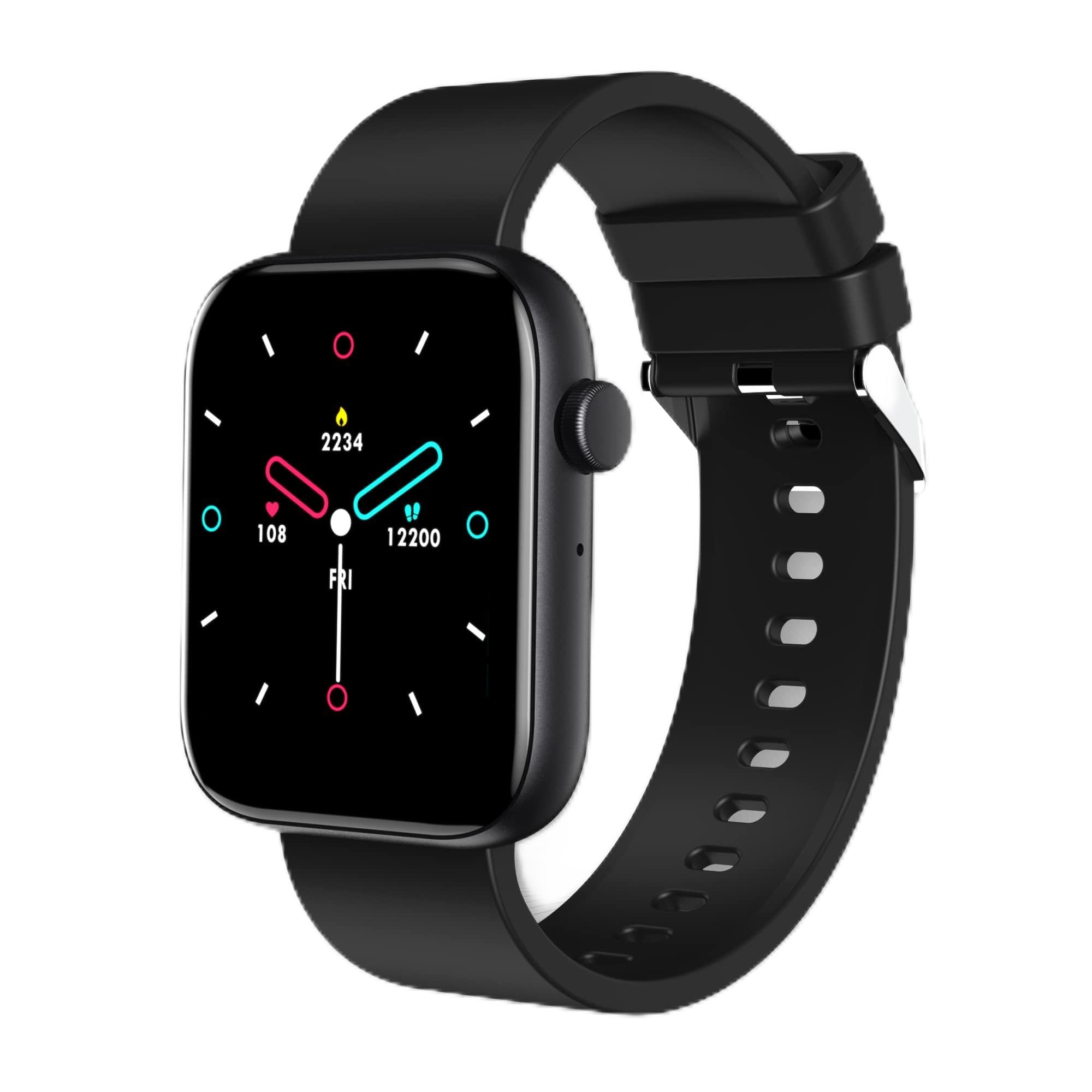 Gionee GSW12 Smartwatch Bluetooth Calling with 1.8 IPS 2.5D Curved Display, IP68 Water Resistant, SpO2 & Stress Monitor, Heart Rate Monitor & 200+ Watch Faces, Longer Battery (Raven Black) (B0BQ3PTBXS) Amazon Price History, Amazon Price Tracker