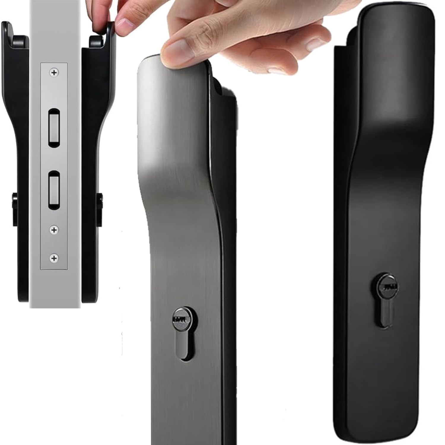 Front Door Lock with Installation Accessories, Push to Open System, Single Cylinder Deadbolt Lock for Interior & Exterior, Versatile and Modern Design, Durable Structure, Home Accessories-image-19