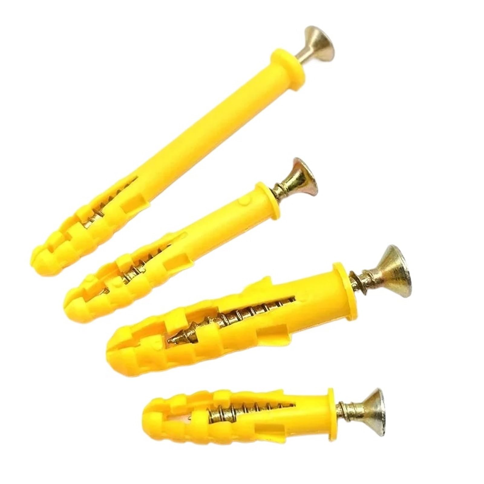 Tornillos y tacos Tornillo de expansión, anclaje de pared, fijación en cruz, tornillos autorroscantes de cabeza plana, pernos, fijaciones de tubo de plástico, juego de surtido, hardware (50 juegos, M6