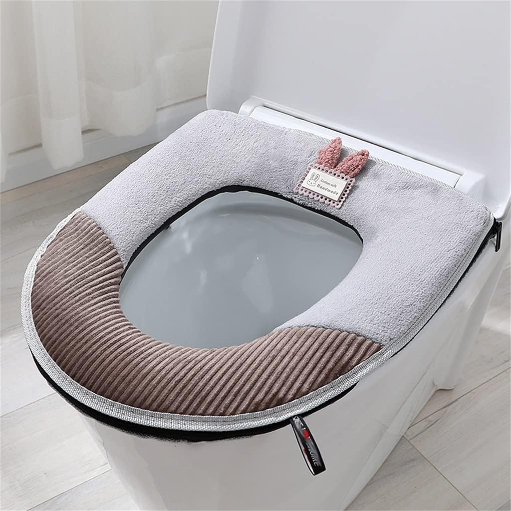 Waterproof Toilet Seat Cover - Universal Zipper Design for All Seasons - Perfect Household Toilet Washer Aessory