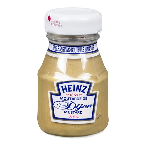Heinz Dijon Mostaza 19fl oz19 onzas líquidas botellas de una sola porción 60 unidades Importado de Canadá