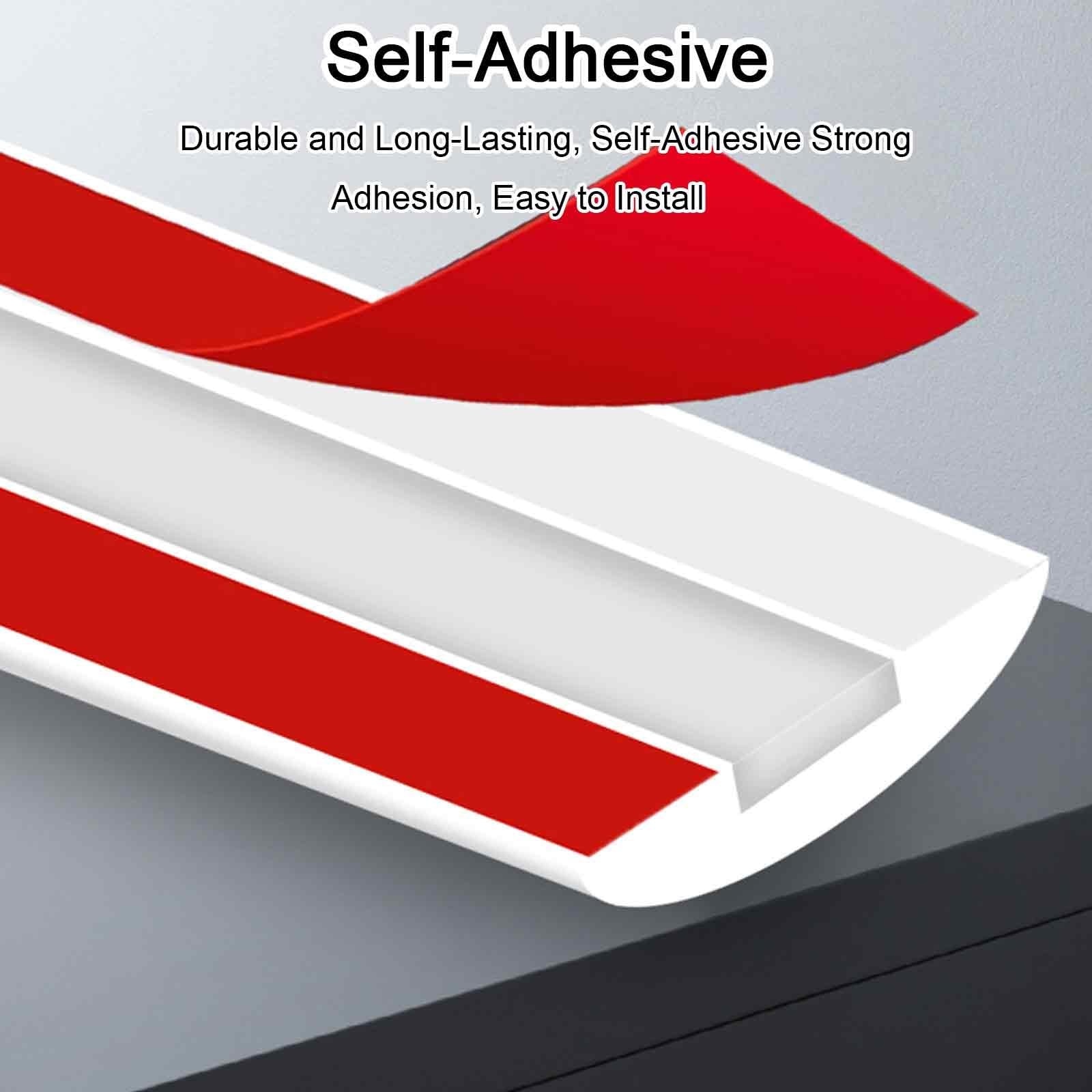Pasacables Suelo Autoadhesivo, Canaleta Cables Suelo, Ideal para la Gestión de Cables de PVC y Evita Tropiezos, Ideal para Oficinas en Casa o Exteriores(White,3.3x0.9cm/1.3x0.4in)