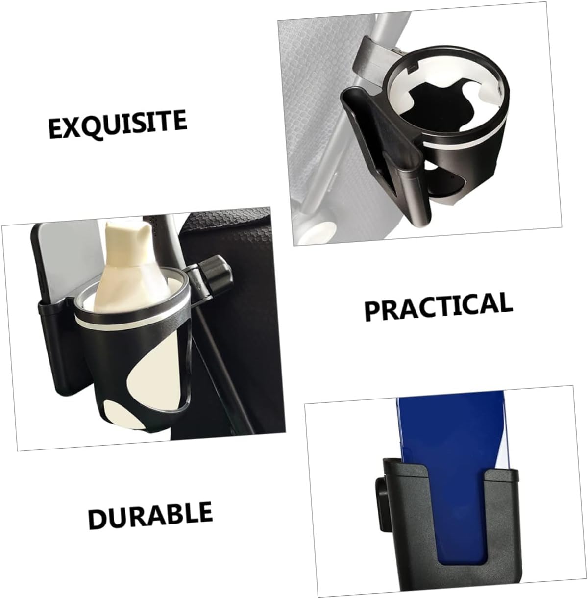SUPVOX Multi-Functional Stroller Bottle Holder Magnetic Cup Rack for Car Easy Install Drink Cup Holder