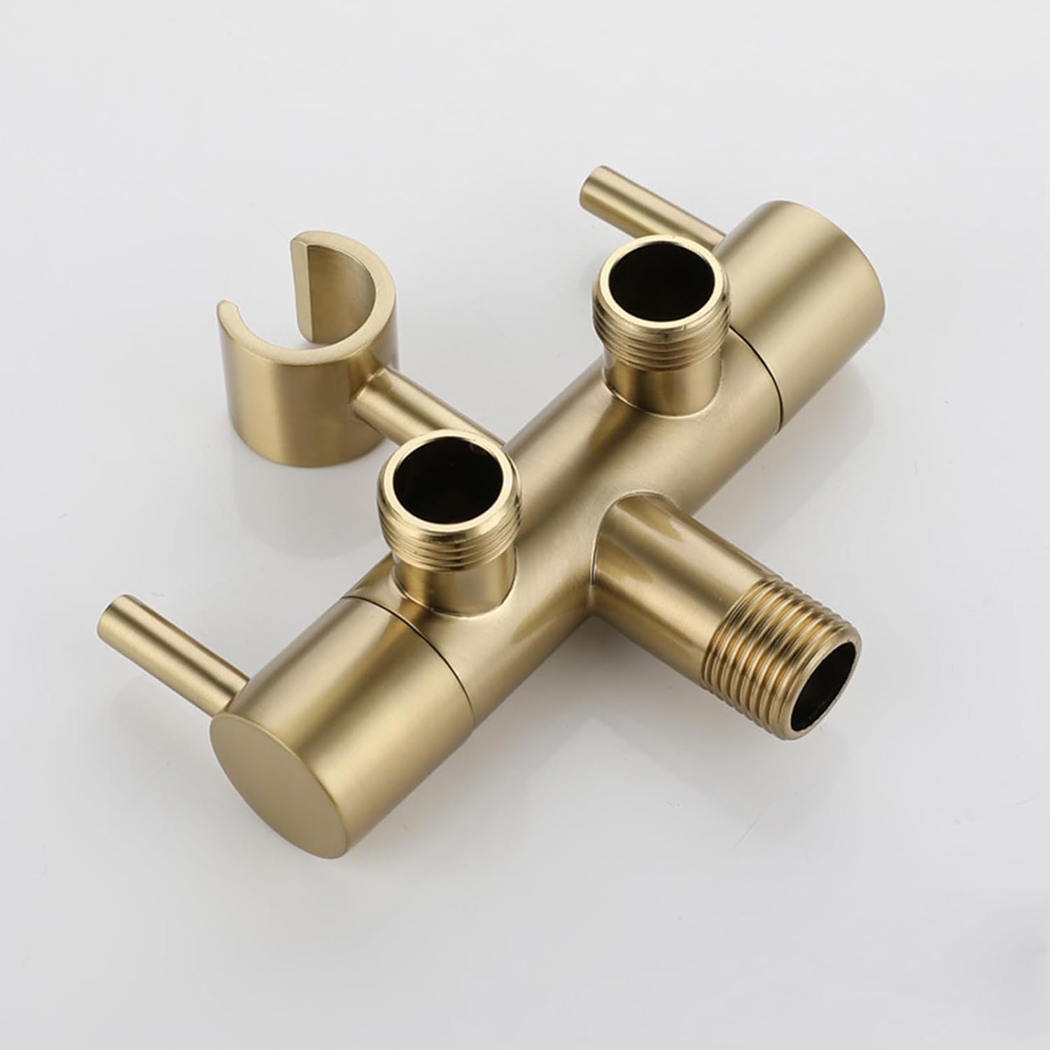 Toilet Shower Spray Kit Wall Mounted Brushed Tap Handheld Bidet Sprayer Kit for Pet Bath Gold