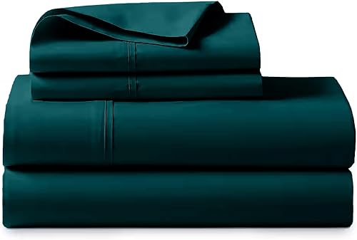 Juego de sábanas egipcias de 800 hilos, 100% sábanas egipcias, tejido de satén suave y sedoso, juego de 4 piezas, 100% algodón egipcio, caída de