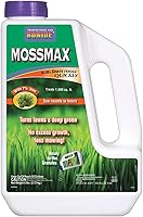 Bonide MossMax 6 lbs Lawn Moss Killer Granules - Fast-Acting Ready-to-Use for Quick Moss Control & Greener Grass