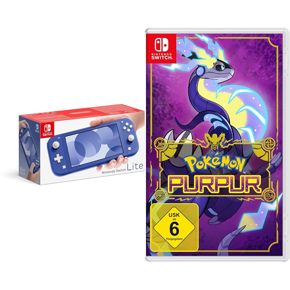 Nintendo Switch Lite Blau + Pokémon Purpur Switch