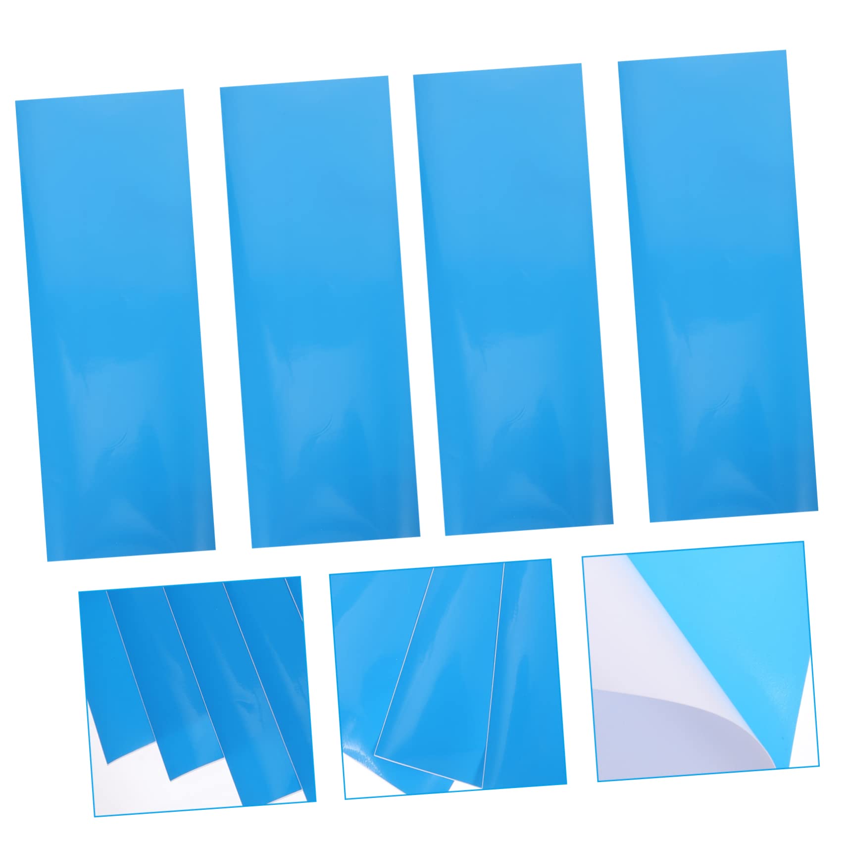 BESPORTBLE PVC-reparaturkleber Quadratisches Schwimmt Flecken Pools Liner Schwingungsdämpfer Narren Witze Scherzen Verdrahtet Leistung Kondensatorhalterung Raupe Blue 20st