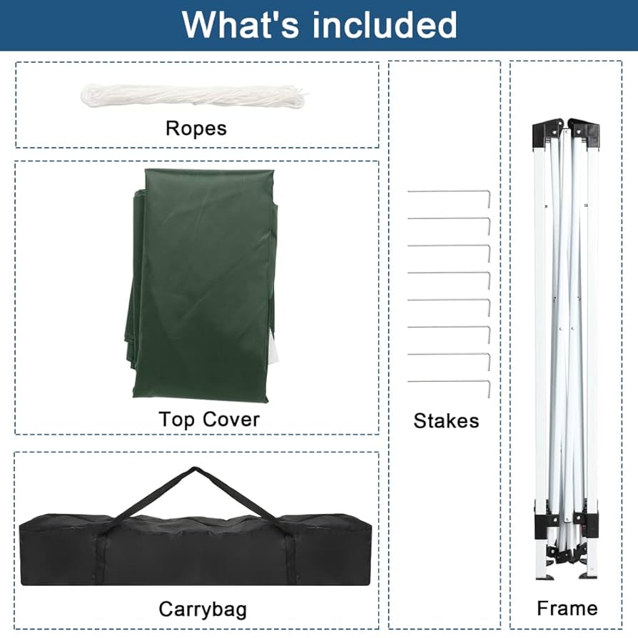 Amazon.com : Outvita 6.5x6.5ft Pop Up Canopy Tent, Outdoor