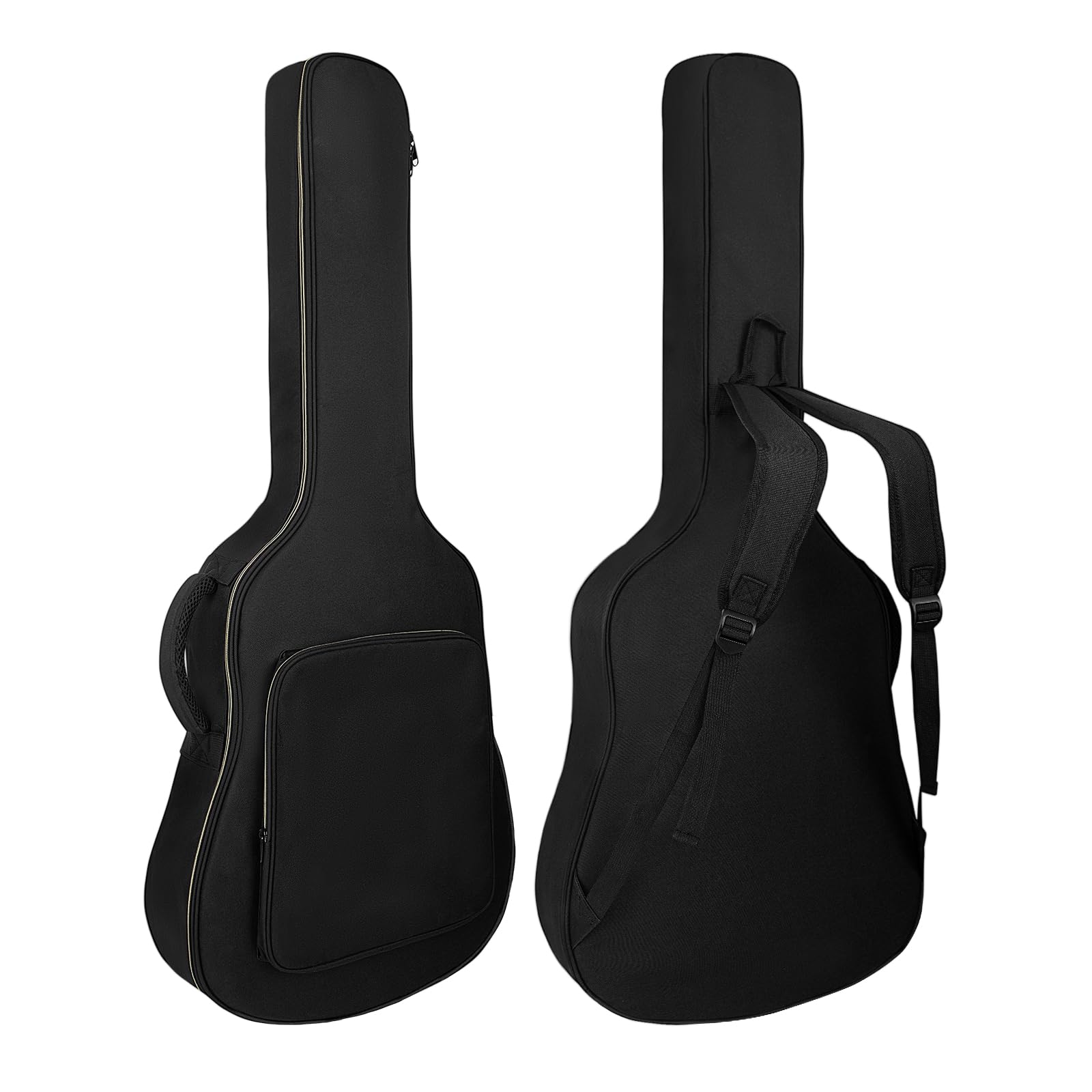 LETSROCK 39 40 41 Inch Acoustic Guitar Bag with 0.5 Inch Waterproof Thick Padding Adjustable Shoulder Strap Guitar Case Gig Bag with Back Hanger Loop,