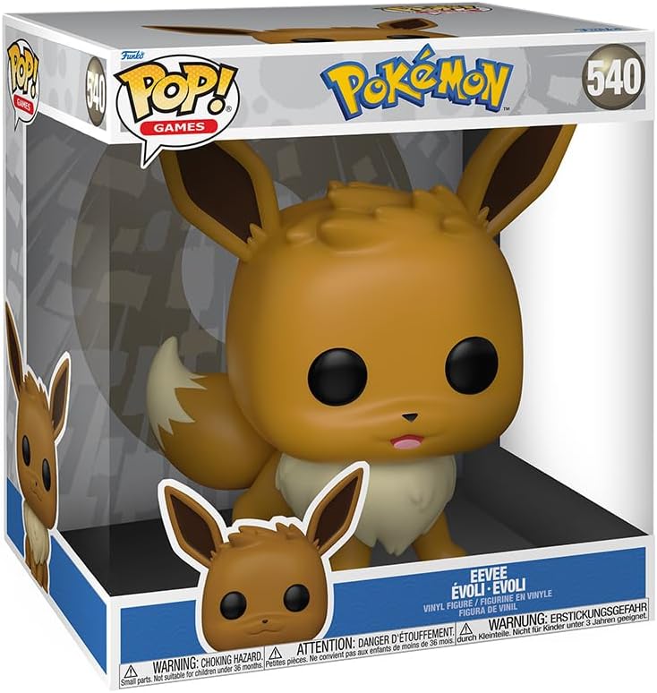 Funko POP! Jumbo: Pokemon - Eevee - Collectable Vinyl Figure - Gift Idea - Official Merchandise - Toys for Kids & Adults - Video Games Fans - Model Figure for Collectors and Display