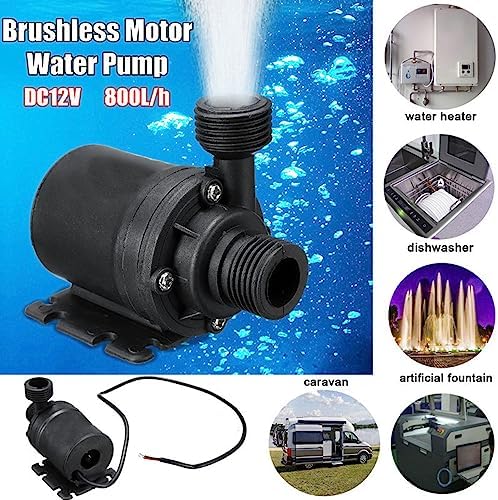 Miniatura 3 de SANPYLKU0ICDPRBX - Bomba solar de fuente solar de 20 W, 800 LH 12 V, sumergible de bajo ruido, para estanque de peces, jardín, cascada, hidroponía,