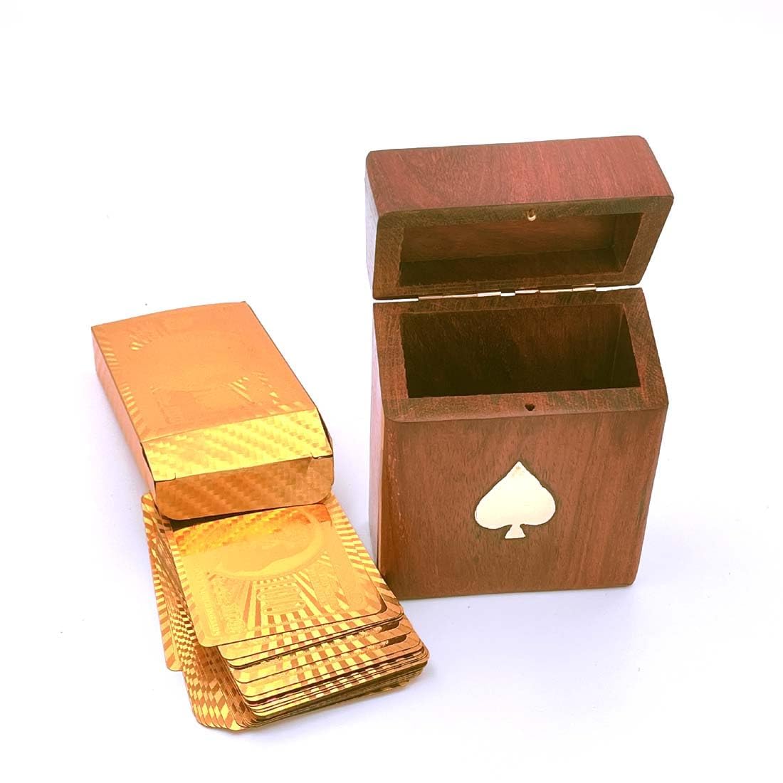 SP ASSOCIATES playing cards organized in style with this elegant wooden playing card storage box 1