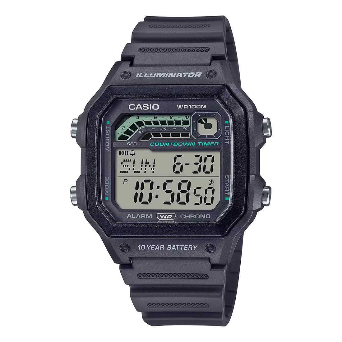 Casio Youth Digital Black Dial Men WS-1600H-8AVDF (D310) (B0C8646WMK) Amazon Price History, Amazon Price Tracker